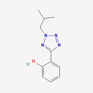 molecular formula C11H14N4O B8148700 2-(2-Isobutyl-2H-tetrazol-5-yl)-phenol 