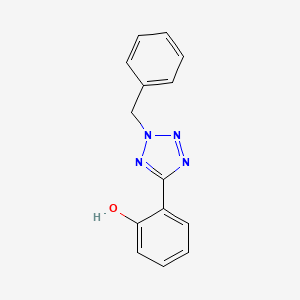 molecular formula C14H12N4O B8148702 2-(2-Benzyl-2H-tetrazol-5-yl)-phenol 