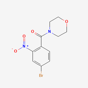 molecular formula C11H11BrN2O4 B8148724 (4-Bromo-2-nitrophenyl)(morpholino)methanone 