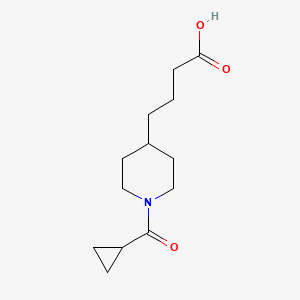 molecular formula C13H21NO3 B8148881 4-(1-(Cyclopropanecarbonyl)piperidin-4-yl)butanoic acid 
