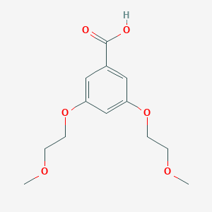 molecular formula C13H18O6 B8148884 3,5-Bis(2-methoxyethoxy)benzoic acid 