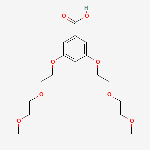 molecular formula C17H26O8 B8148890 3,5-Bis(2-(2-methoxyethoxy)ethoxy)benzoic acid 