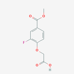 4-Carboxymethoxy-3-fluoro-benzoic acid methyl ester