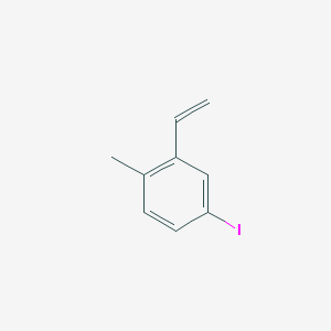 molecular formula C9H9I B8148944 4-Iodo-1-methyl-2-vinylbenzene 
