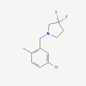 1-(5-Bromo-2-methylbenzyl)-3,3-difluoropyrrolidine
