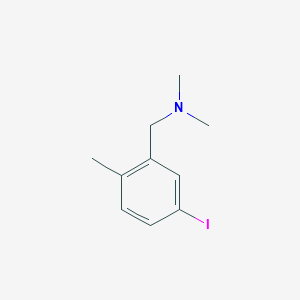 molecular formula C10H14IN B8149047 1-(5-Iodo-2-methylphenyl)-N,N-dimethylmethanamine 
