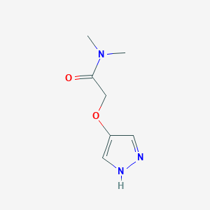 molecular formula C7H11N3O2 B8149133 N,N-Dimethyl-2-(1H-pyrazol-4-yloxy)-acetamide 