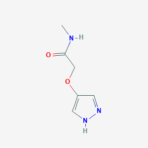 molecular formula C6H9N3O2 B8149135 N-Methyl-2-(1H-pyrazol-4-yloxy)-acetamide 