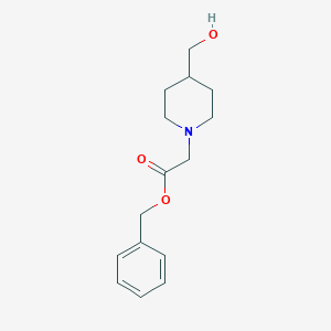 molecular formula C15H21NO3 B8149153 Benzyl 2-(4-(hydroxymethyl)piperidin-1-yl)acetate 