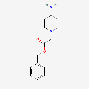 molecular formula C14H20N2O2 B8149162 Benzyl 2-(4-aminopiperidin-1-yl)acetate 