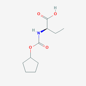 molecular formula C10H17NO4 B8149180 (R)-2-(((cyclopentyloxy)carbonyl)amino)butanoic acid 