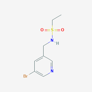molecular formula C8H11BrN2O2S B8149219 N-((5-bromopyridin-3-yl)methyl)ethanesulfonamide 