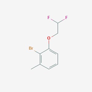 molecular formula C9H9BrF2O B8149252 2-Bromo-1-(2,2-difluoroethoxy)-3-methylbenzene 