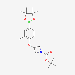 tert-Butyl 3-(2-methyl-4-(4,4,5,5-tetramethyl-1,3,2-dioxaborolan-2-yl)phenoxy)azetidine-1-carboxylate