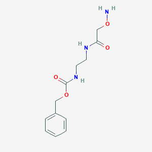 molecular formula C12H17N3O4 B8149301 [2-(2-Aminooxy-acetylamino)-ethyl]-carbamic acid benzyl ester 