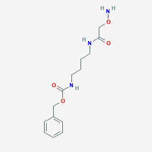 molecular formula C14H21N3O4 B8149308 Benzyl (4-(2-(aminooxy)acetamido)butyl)carbamate 