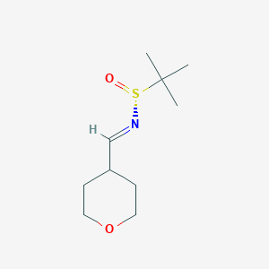 [N(E),S(R)]-2-Methyl-N-[(tetrahydro-2H-pyran-4-yl)methylene]-2-propanesulfinamide