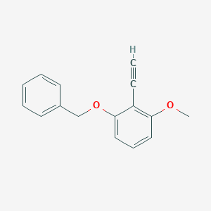 molecular formula C16H14O2 B8149444 1-(Benzyloxy)-2-ethynyl-3-methoxybenzene 