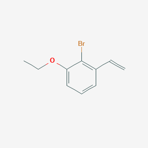 molecular formula C10H11BrO B8149456 2-Bromo-1-ethoxy-3-vinylbenzene 