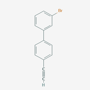 molecular formula C14H9Br B8149610 3-Bromo-4'-ethynyl-1,1'-biphenyl 