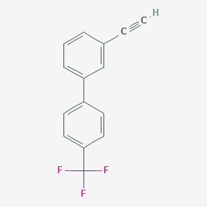molecular formula C15H9F3 B8149734 3-Ethynyl-4'-(trifluoromethyl)-1,1'-biphenyl 