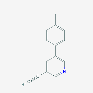molecular formula C14H11N B8149739 3-Ethynyl-5-(p-tolyl)pyridine 