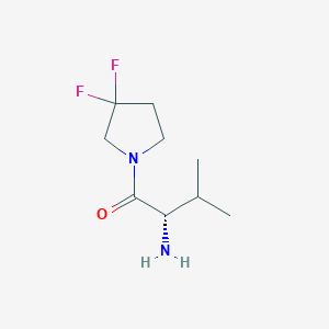 molecular formula C9H16F2N2O B8149817 (S)-2-amino-1-(3,3-difluoropyrrolidin-1-yl)-3-methylbutan-1-one 