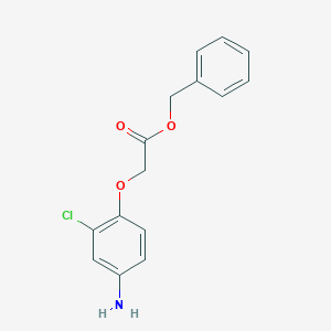 molecular formula C15H14ClNO3 B8149886 Benzyl 2-(4-amino-2-chlorophenoxy)acetate 
