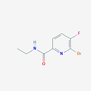 molecular formula C8H8BrFN2O B8150013 6-Bromo-N-ethyl-5-fluoropicolinamide 