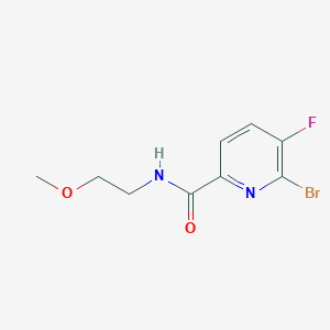 molecular formula C9H10BrFN2O2 B8150030 6-Bromo-5-fluoro-N-(2-methoxyethyl)picolinamide 