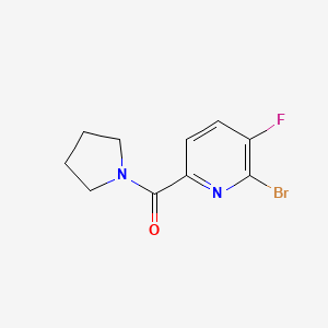 molecular formula C10H10BrFN2O B8150043 (6-Bromo-5-fluoropyridin-2-yl)(pyrrolidin-1-yl)methanone 