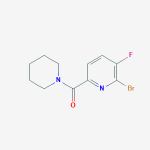 molecular formula C11H12BrFN2O B8150046 (6-Bromo-5-fluoropyridin-2-yl)(piperidin-1-yl)methanone 