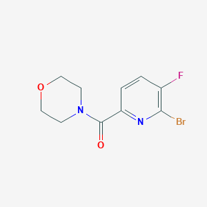 molecular formula C10H10BrFN2O2 B8150047 (6-Bromo-5-fluoropyridin-2-yl)(morpholino)methanone 