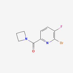 molecular formula C9H8BrFN2O B8150051 Azetidin-1-yl(6-bromo-5-fluoropyridin-2-yl)methanone 