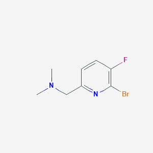molecular formula C8H10BrFN2 B8150056 1-(6-Bromo-5-fluoropyridin-2-yl)-N,N-dimethylmethanamine 