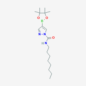 N-octyl-4-(4,4,5,5-tetramethyl-1,3,2-dioxaborolan-2-yl)-1H-pyrazole-1-carboxamide