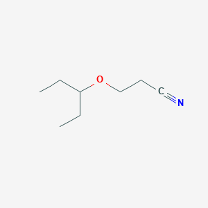 molecular formula C8H15NO B8150128 3-(Pentan-3-yloxy)propanenitrile 