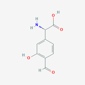 (2S)-2-amino-2-(4-formyl-3-hydroxyphenyl)acetic acid