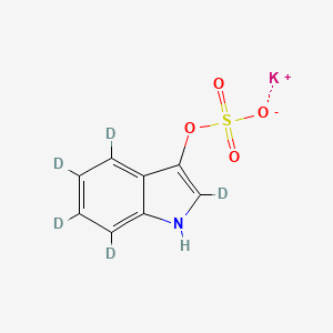 molecular formula C8H6KNO4S B8150279 3-Indoxyl Sulfate-d5 Potassium Salt 