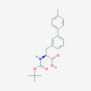 molecular formula C21H25NO4 B8150468 (S)-2-((tert-butoxycarbonyl)amino)-3-(4'-methyl-[1,1'-biphenyl]-3-yl)propanoic acid 