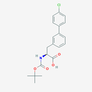 molecular formula C20H22ClNO4 B8150474 (S)-2-((tert-butoxycarbonyl)amino)-3-(4'-chloro-[1,1'-biphenyl]-3-yl)propanoic acid 