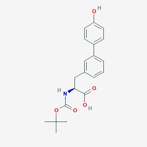 molecular formula C20H23NO5 B8150506 (S)-2-((tert-butoxycarbonyl)amino)-3-(4'-hydroxy-[1,1'-biphenyl]-3-yl)propanoic acid 