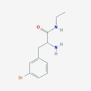 molecular formula C11H15BrN2O B8150651 2-Amino-3-(3-bromophenyl)-N-ethylpropanamide 
