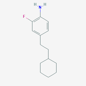 molecular formula C14H20FN B8150753 4-(2-Cyclohexylethyl)-2-fluoroaniline 