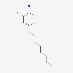 molecular formula C14H22FN B8150759 2-氟-4-辛基苯胺 