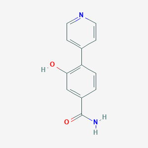 molecular formula C12H10N2O2 B8150801 3-Hydroxy-4-(pyridin-4-yl)benzamide 