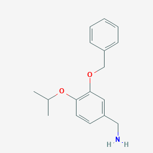 molecular formula C17H21NO2 B8150815 (3-(Benzyloxy)-4-isopropoxyphenyl)methanamine 