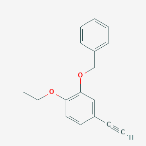 molecular formula C17H16O2 B8150817 2-(Benzyloxy)-1-ethoxy-4-ethynylbenzene 