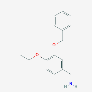 (3-(Benzyloxy)-4-ethoxyphenyl)methanamine