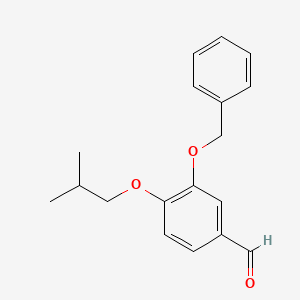 molecular formula C18H20O3 B8150853 3-(Benzyloxy)-4-isobutoxybenzaldehyde 